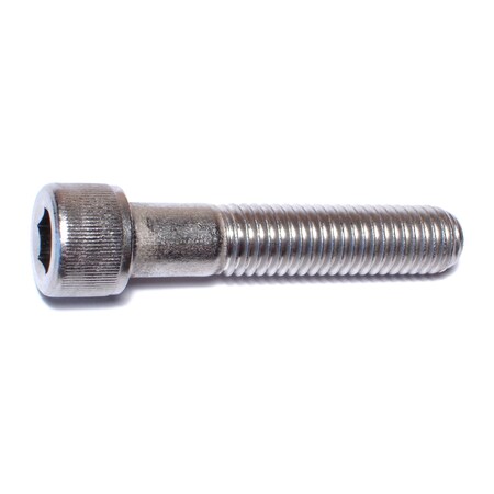 1/2-13 Socket Head Cap Screw, 18-8 Stainless Steel, 2-1/2 In Length, 4 PK